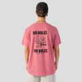 Herren Kaotiko Washed No Roles Flower rosa Flamingo T-shirt 3