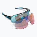 Tifosi Sledge Lite Clarion crystal smoke/clarion blue/ac red/clear Fahrradbrille