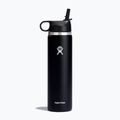 Hydro Flask Wide Flex Straw Thermoflasche 710 ml schwarz W24BFS001