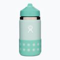Hydro Flask Wide Mouth Strohhalm Deckel und Boot 355ml Thermoflasche Tau W12BSWBB441