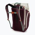 Cityrucksack Osprey Transporter Roll Top 30 l mystery white/moody burgundy 3
