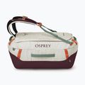 Reisetasche Osprey Transporter Duffel 40 l mystery white/moody burgundy