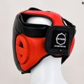 Achteckiger einfarbig roter Boxhelm 5