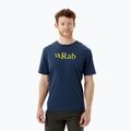 Herren Rab Stance Logo SS Trekking-T-Shirt navy blau QCB-08-DI-S