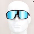 GOG Fahrradbrille Odyss matt marineblau / schwarz / mehrfarbig weiß-blau E605-3 7