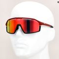 GOG Fahrradbrille Odyss matt bordeaux / schwarz / mehrfarbig rot E605-4 7