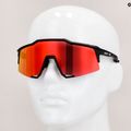 Radsportbrille 100% Speedcratf Soft tact schwarz/hyper rot Multilayer Spiegel 60007-00008 12
