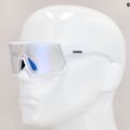 UVEX Sportstyle 235 V weiß matt/verspiegelt blau Fahrradbrille 53/3/031/8803 11