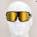 Fahrradbrille UVEX Sportstyle 235 P schwarz matt/gelb verspiegelt 53/3/032/2230 11