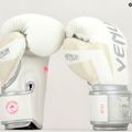 Venum Elite Herren Boxhandschuhe weiß und silber 1392-574 7