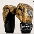 Top King Muay Thai Super Star Air Snake schwarz/goldene Boxhandschuhe 6
