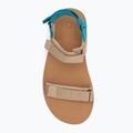 Frauen barfuß Sandalen Xero Schuhe D-Trail irisch / Creme / See / blau 6