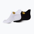 Vibram Fivefingers Athletic No-Show Socken 2 Paar schwarz und weiß S15N12PS 2