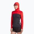 Dakine Frauen schwimmen Shirt Hd Snug Fit Rashguard Hoodie schwarz und rot DKA333W0002 3