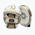 Rival Professional Punch Handschuhe weiß/gold Trainer Pfoten