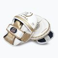 Rival Professional Punch Handschuhe weiß/gold Trainer Pfoten 3