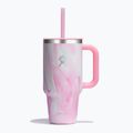 Hydro Flask Travel Tumbler Jelly Thermobecher 945 ml pink swirl