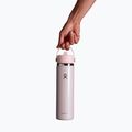 Thermosflasche Hydro Flask Wide Mouth with Flex Straw Cap 710 ml Glimmer Pink 3