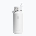 Thermoflasche Hydro Flask Wide Flex Straw 946 ml white