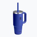 Becher Hydro Flask Travel Tumbler Clear Lid 710 ml capri blue 2
