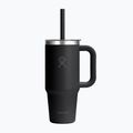 Becher Hydro Flask Travel Tumbler Clear Lid 710 ml black