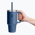 Thermobecher Hydro Flask Travel Tumbler klarer Deckel 945 ml harbor blue 5