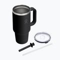 Thermobecher Hydro Flask Travel Tumbler Clear Lid black 4
