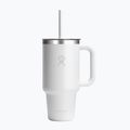 Thermobecher Hydro Flask Travel Tumbler Clear Lid white