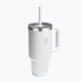 Thermobecher Hydro Flask Travel Tumbler Clear Lid white 2