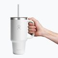Thermobecher Hydro Flask Travel Tumbler Clear Lid white 5