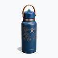 Thermoflasche Hydro Flask Wide Mouth with Flex Straw Cap 946 ml western dark blue 2