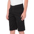 Kinderfahrradshorts 100% Ridecamp Youth schwarz STO-47901-001-22