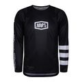 Herren-Radtrikot 100% R-Core Jersey LS schwarz STO-41104-011-11
