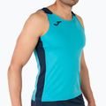 Herren Joma Record II türkis/marinefarbenes Lauftank-Top 6