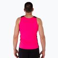 Herren Joma Record II fluor rosa/schwarzes Lauftank-Top 3