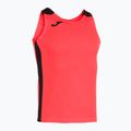 Herren Joma Record II fluor koralle/schwarzes Lauftank-Top 8