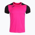 Herren Joma Record II fluor rosa/schwarzes Laufshirt 9