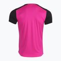 Herren Joma Record II fluor rosa/schwarzes Laufshirt 10