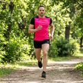 Herren Joma Record II fluor rosa/schwarzes Laufshirt 13