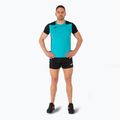 Herren Joma Record II türkis schwarzes Laufshirt 2