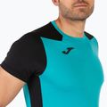 Herren Joma Record II türkis schwarzes Laufshirt 8
