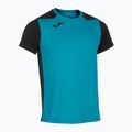 Herren Joma Record II türkis schwarzes Laufshirt 9