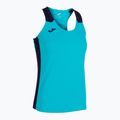 Women's Joma Record II Tank Top fluor türkis/navy Laufshirt 6