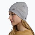 BUFF Leichte Merinowolle einfarbig hellgrau Wintermütze 3