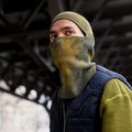 BUFF Gestrickte khakifarbene Balaclava 10