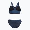 Zweiteiliger Damen-Badeanzug Orca Core Bikini tiefblauer Druck 2
