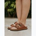Badeschuhe Damen Genuins Galia Leather Dress camel 9