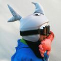 COOLCASC Shark Helmpolster blau 17 8