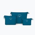 Osprey Ultralight Zipper Sack Set von 3 Organisatoren Wasserfront blau