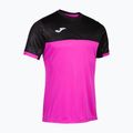 Herren-Tennisshirt Joma Montreal fluoreszierend rosa/schwarz 5